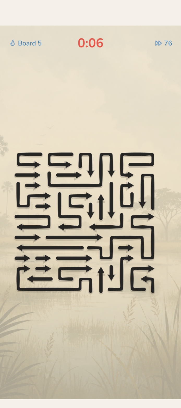Frenzy mode gameplay, showing a 60-second countdown against a fast-paced board
